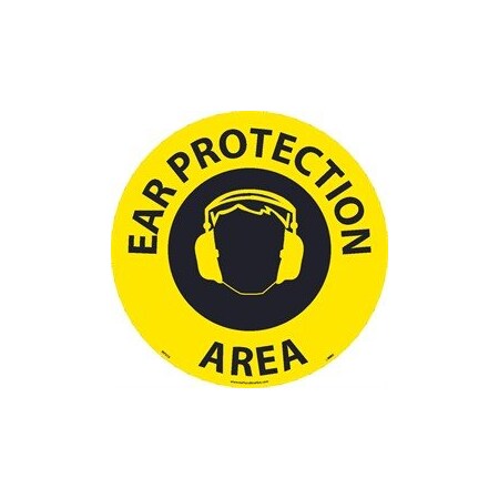 Nmc WALK ON FLOOR SIGN, 17 DIA, WFSM58 WFSM58